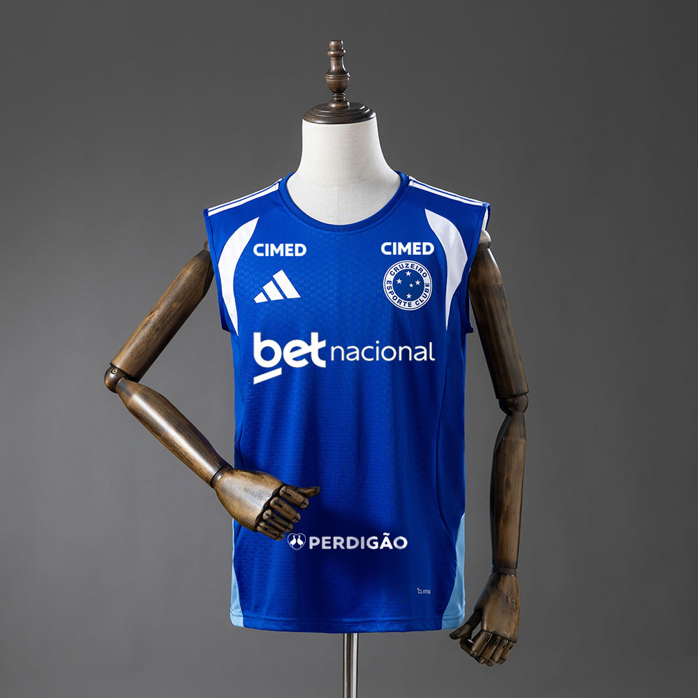 Cruzeiro 26-27 All sponsors Training - Blue Vest Jersey detail