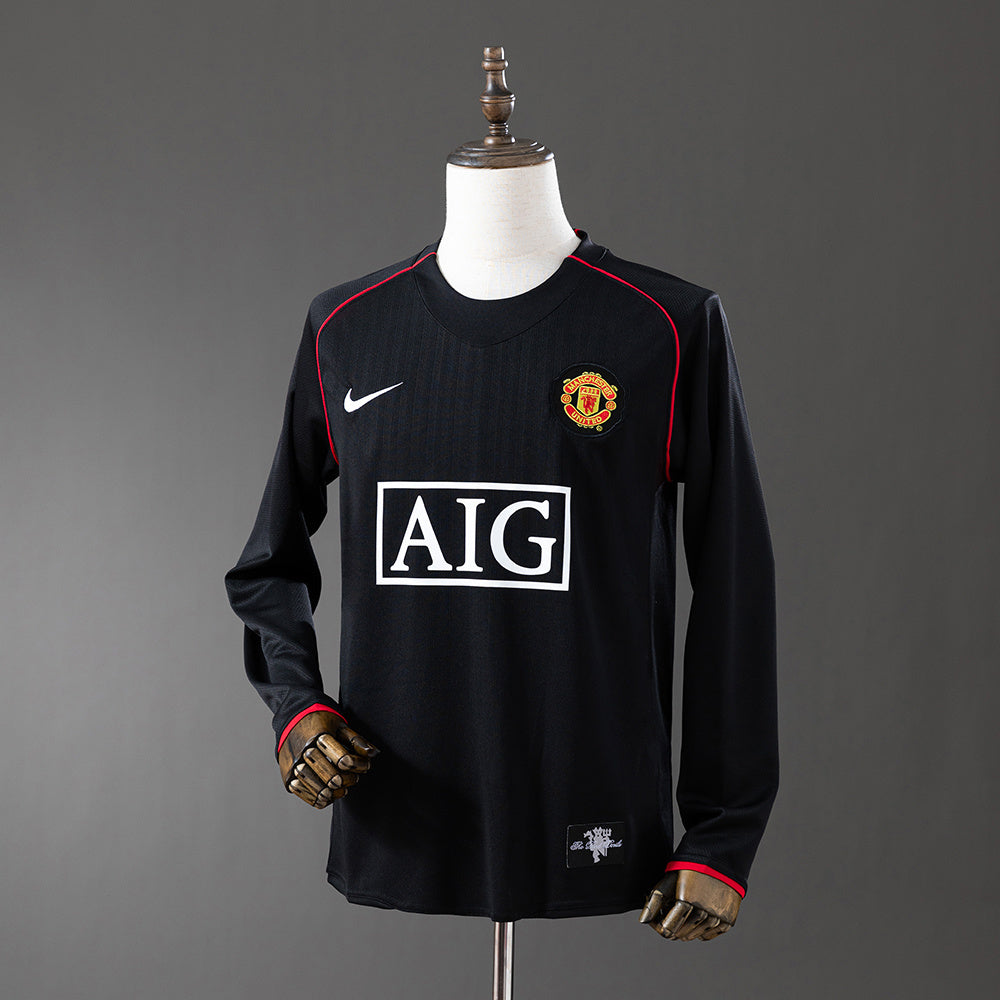 Retro long sleeve M-U 07-08 black detail