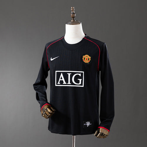 Retro long sleeve M-U 07-08 black detail