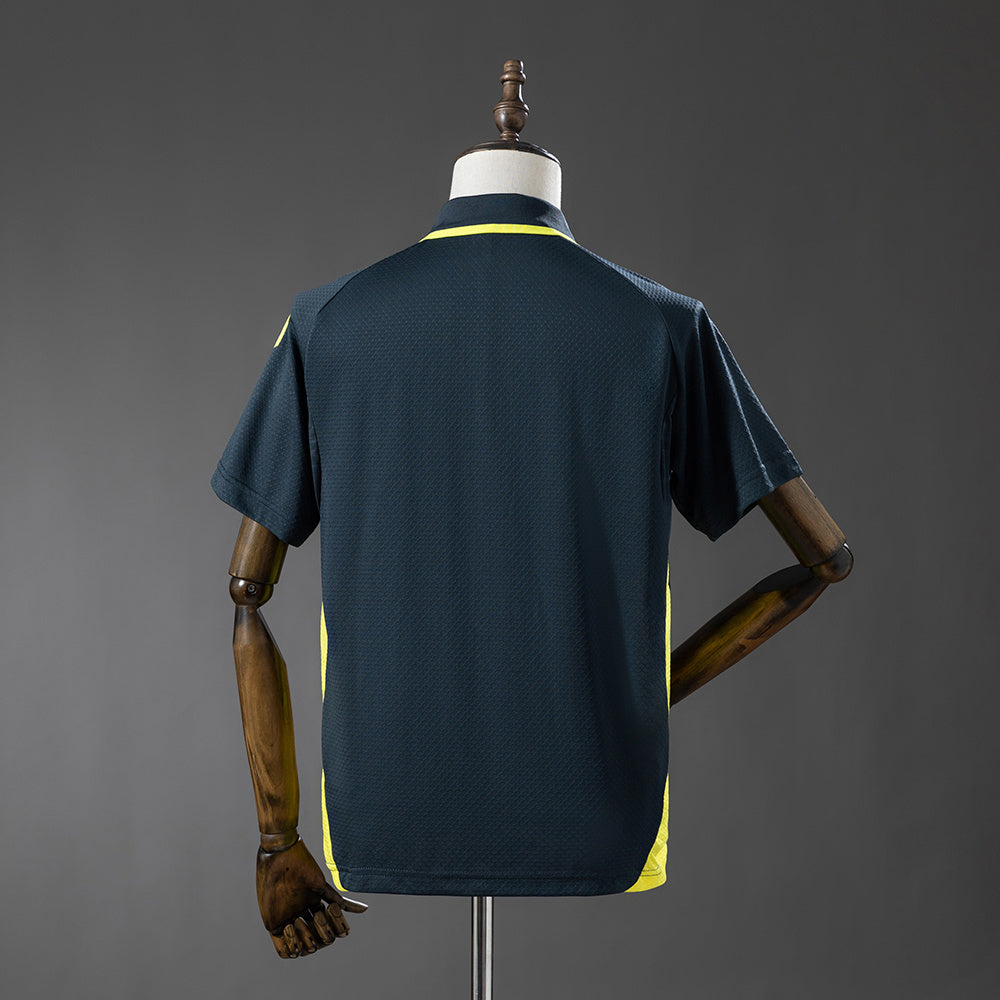 Real Madrid 25-26 POLO - Dark Grey & Yellow detail