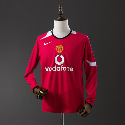 M-U 04-06 Home Long Sleeve Retro Jersey detail