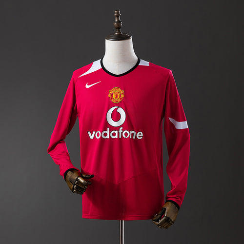 M-U 04-06 Home Long Sleeve Retro Jersey detail
