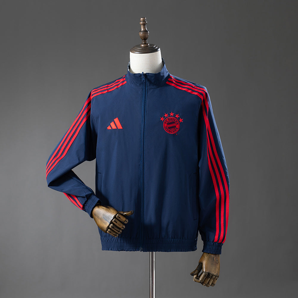 Bayern Munich 25-26 Reversible Jacket Windbreaker - Navy Blue detail