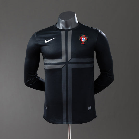 Portugal 2013 Away Long Sleeve Player Version Retro Jersey detail