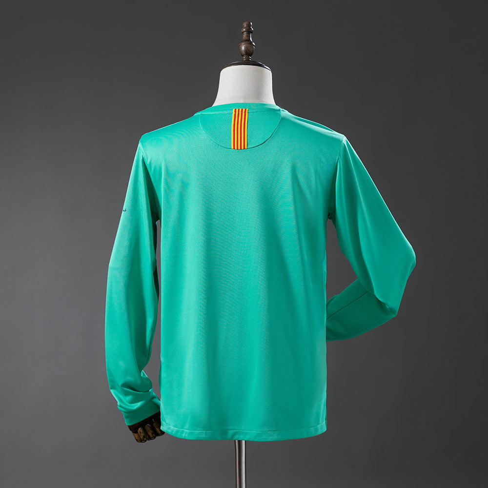 Barcelona 10-11 Away Long-Sleeve Retro Jersey detail