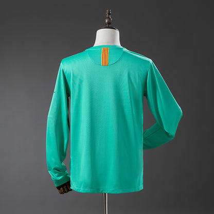 Barcelona 10-11 Away Long-Sleeve Retro Jersey detail