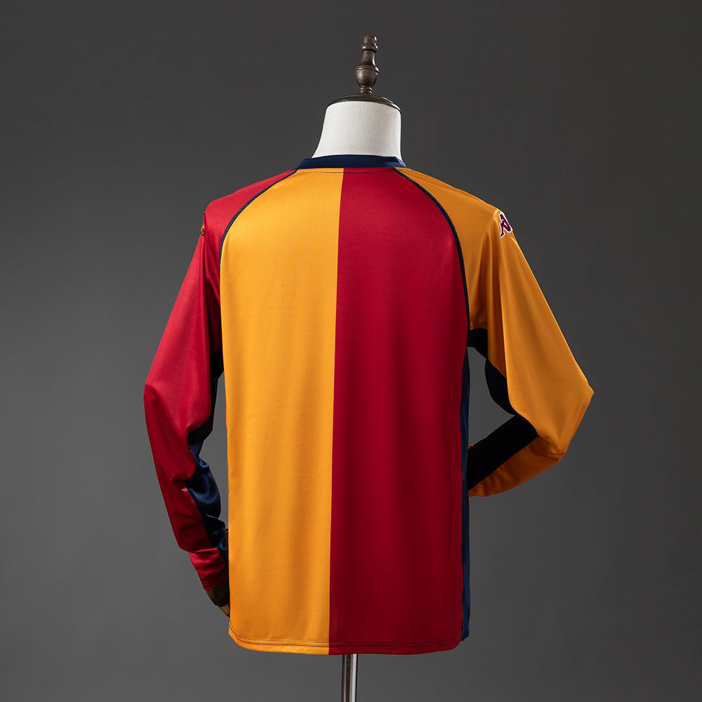 Roma 01-02 Champion Edition Long Sleeve Retro Jersey