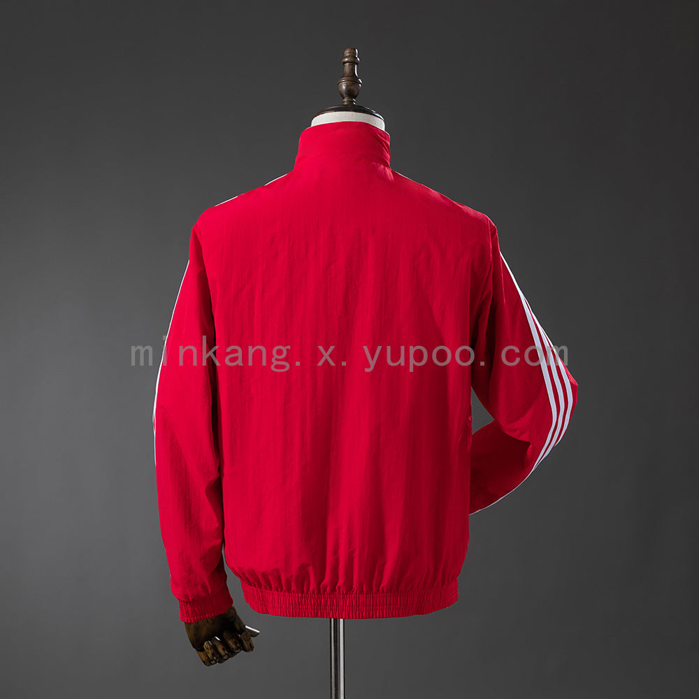 Sevilla Reversible Jacket Windbreaker - Red & White detail