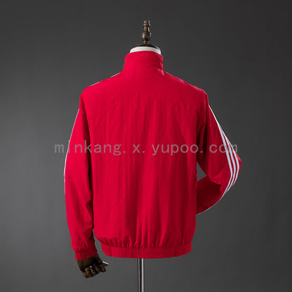 Sevilla Reversible Jacket Windbreaker - Red & White detail