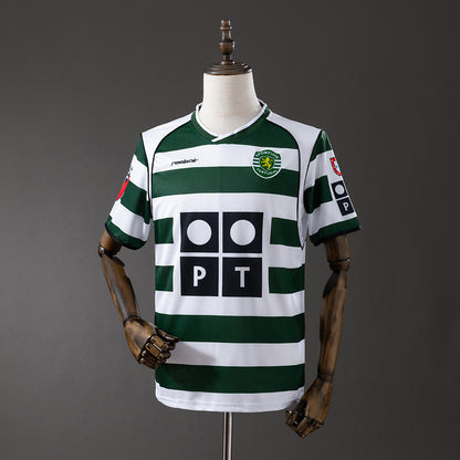 Retro Sporting Lisbon 01-03 home detail