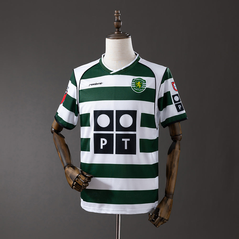 Retro Sporting Lisbon 01-03 home detail
