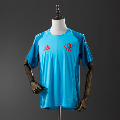 Flamengo 25-26 Training Suit Cyan Jersey detail