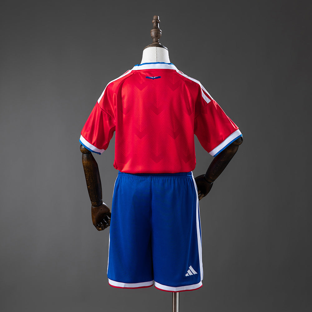 Chile 2026 Home Kids Kit Jerseys detail