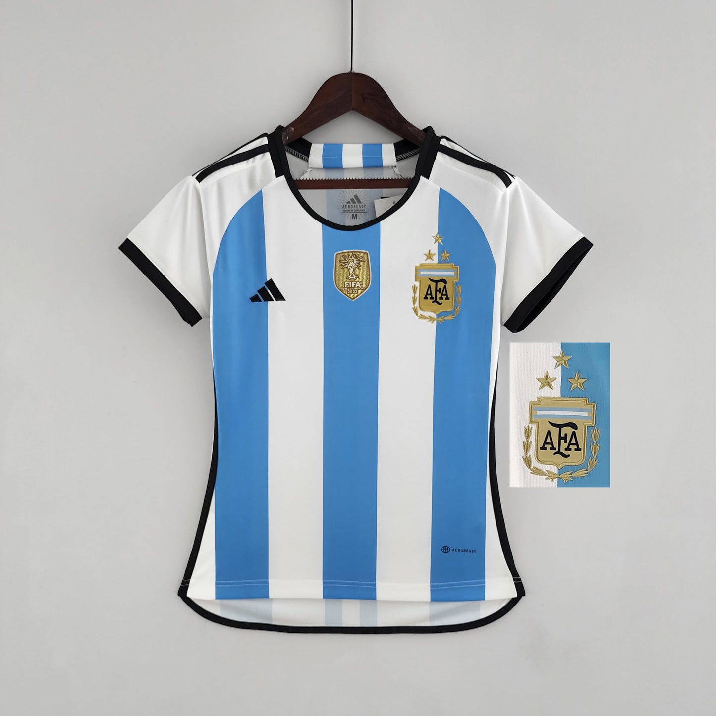 2022 Argentina 3-star World Cup jersey home detail