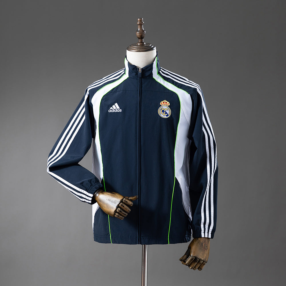Real Madrid Windbreaker - Navy Blue & White