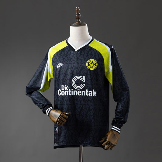 Dortmund 95-96 Away Long Sleeve Retro Jersey detail
