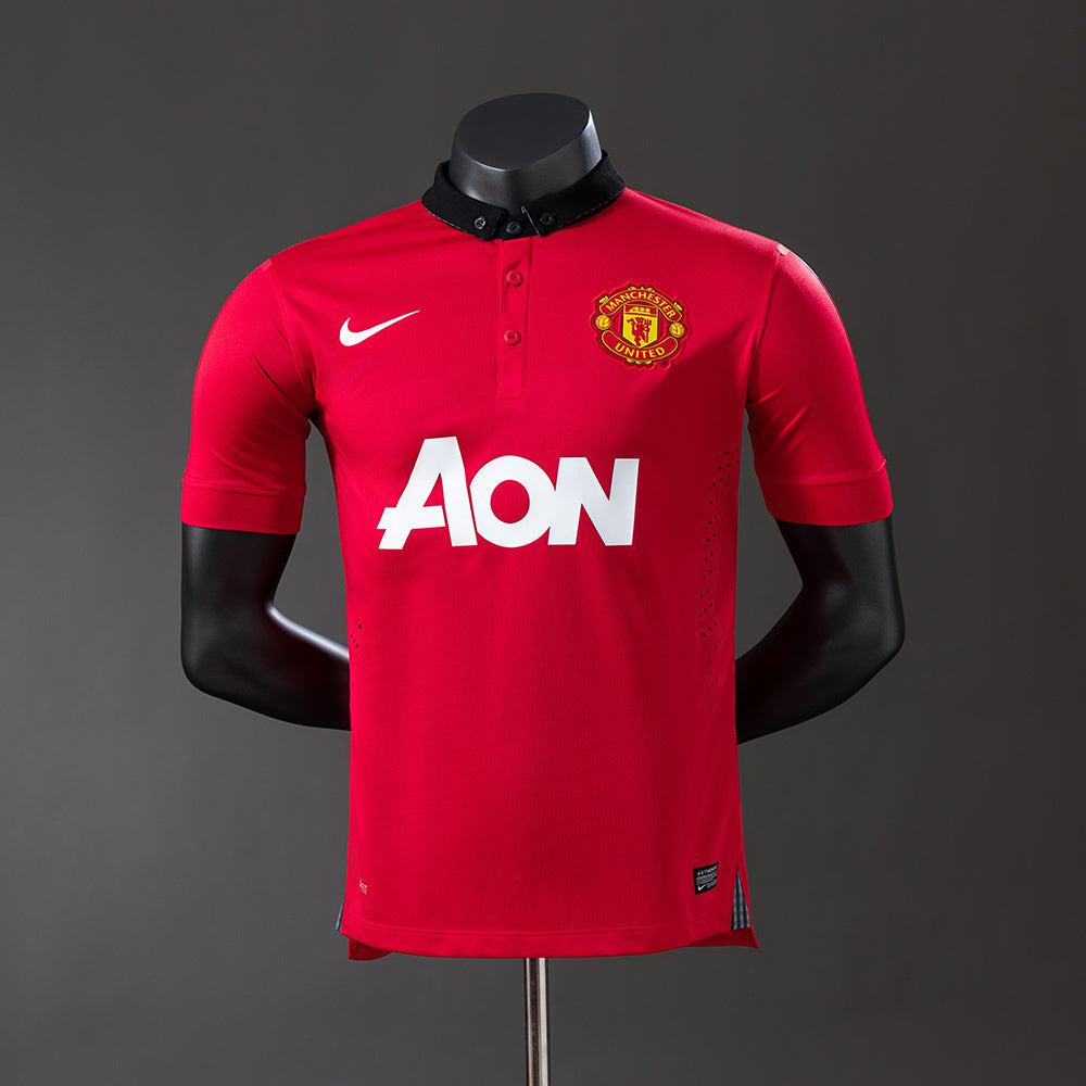 M-U 2013-14 Player Version Retro Home Jersey detail