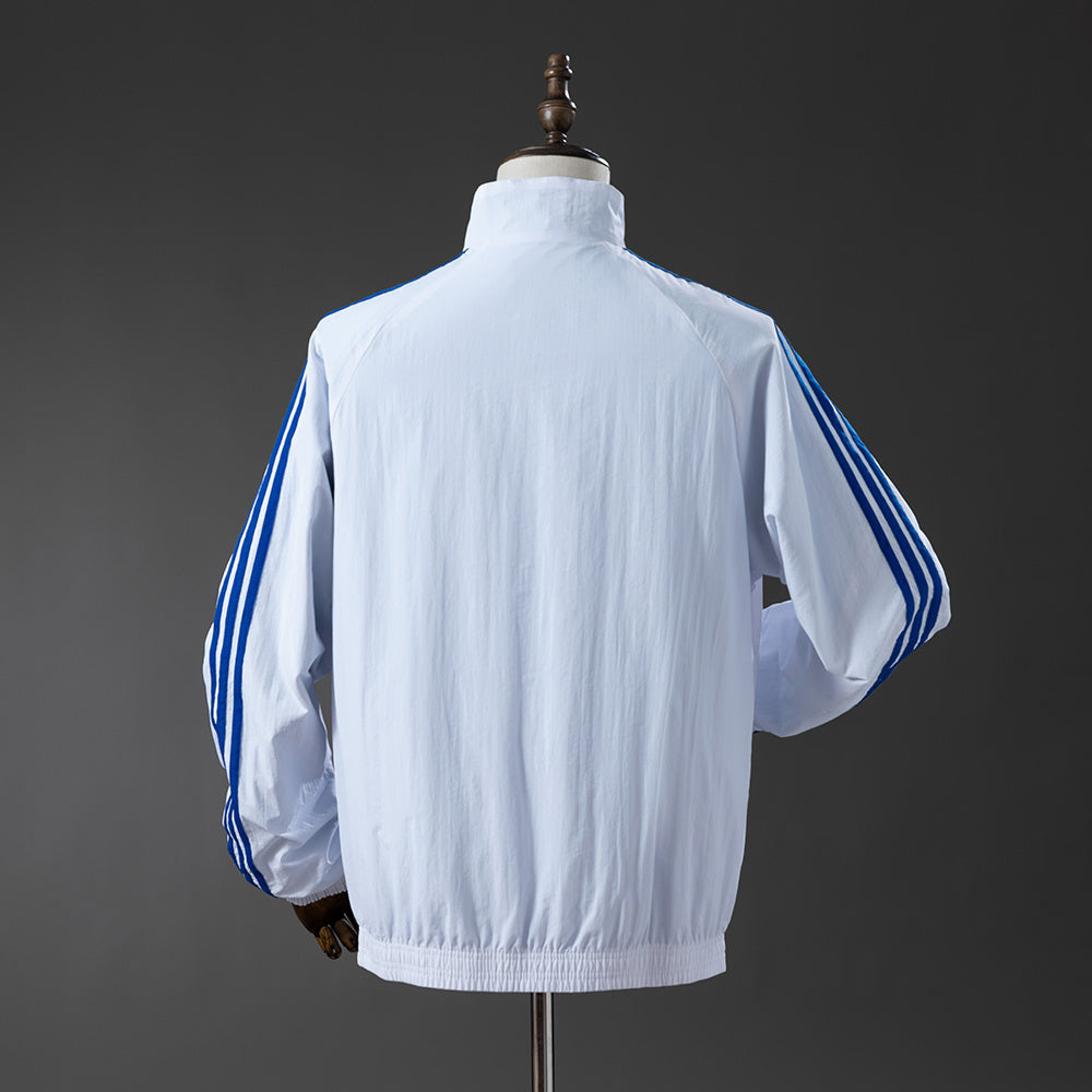 M-U Reversible Jacket Windbreaker - White & Blue