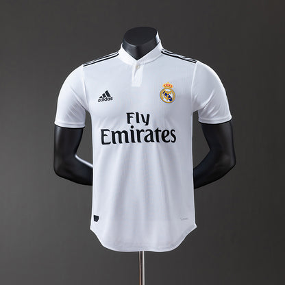 Real Madrid 18-19 Home Player Version Retro Jersey detail