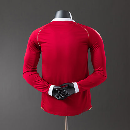 M-U 06-07 Home Long Sleeve Player Version Retro Jersey