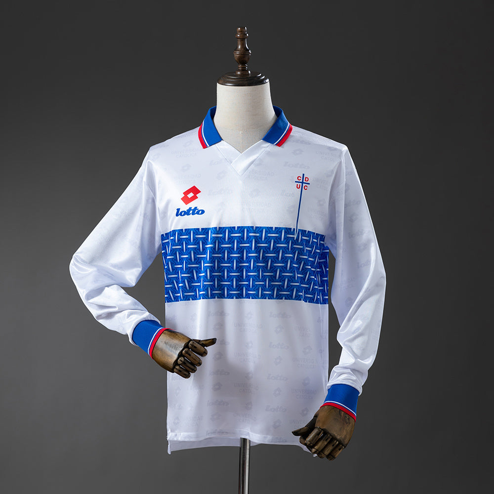 Universidad Catolica 1996 Home Retro Jersey  Long Sleeve detail