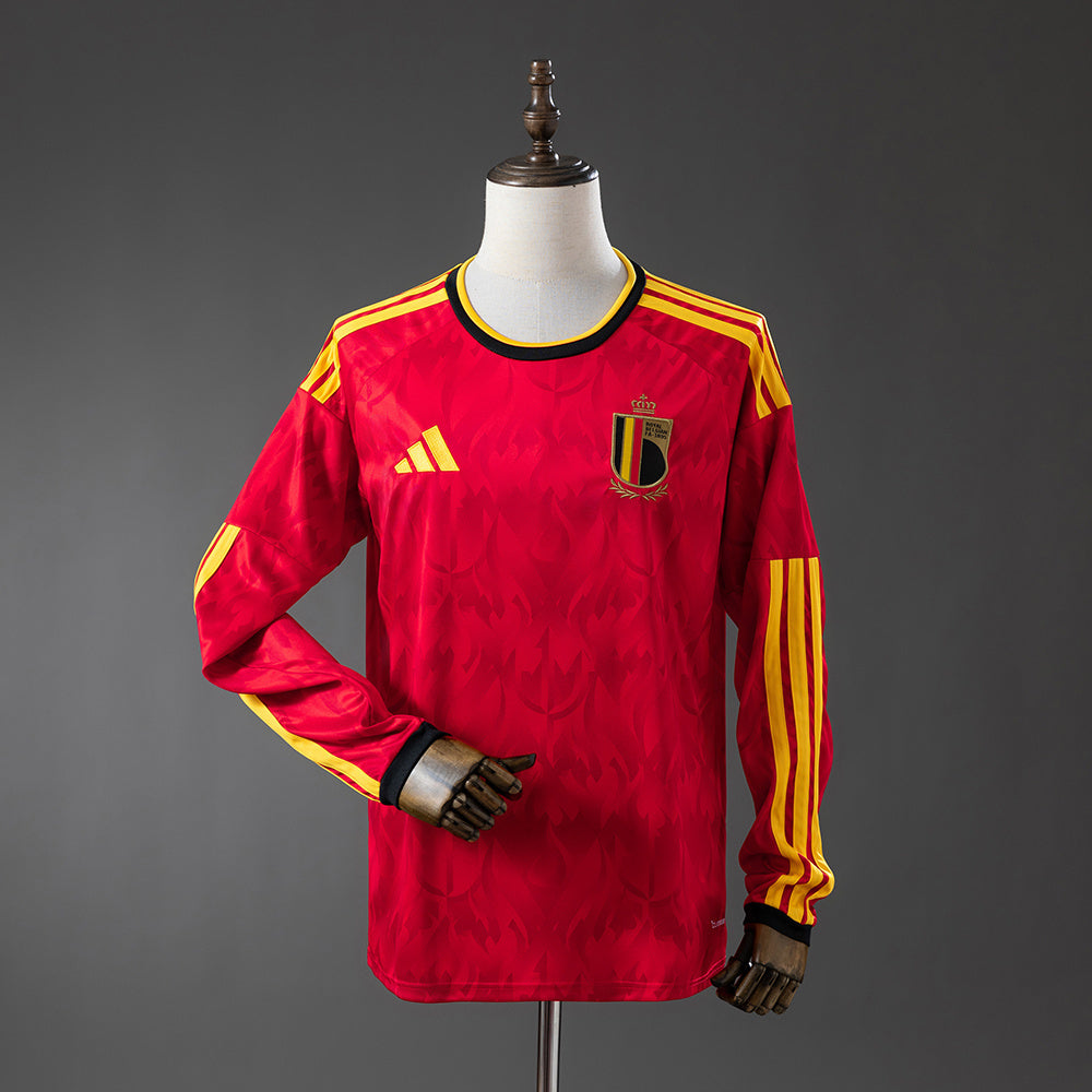Belgium 2026 Home Long-Sleeve Jersey detail