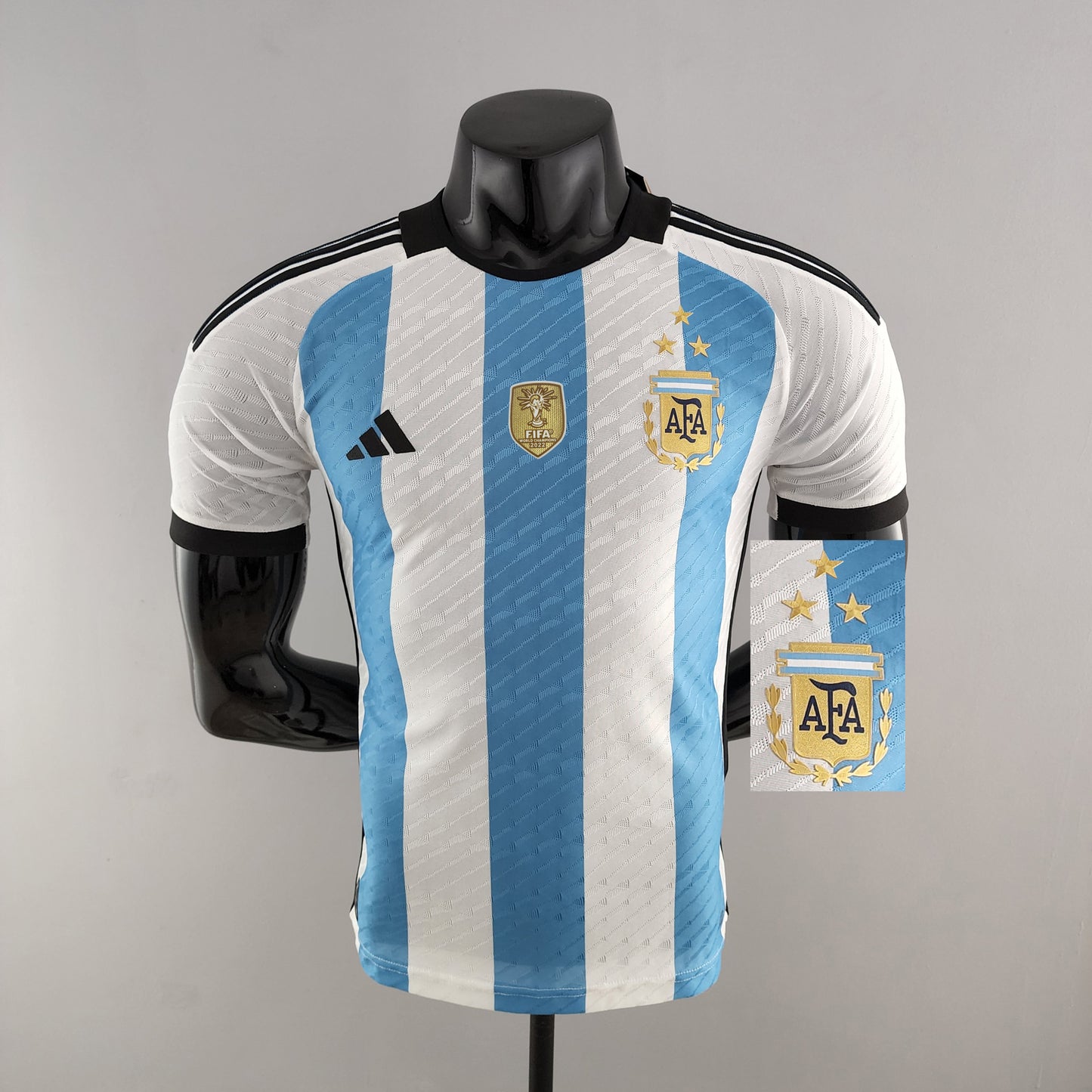 2022 Argentina 3-star World Cup jersey home detail