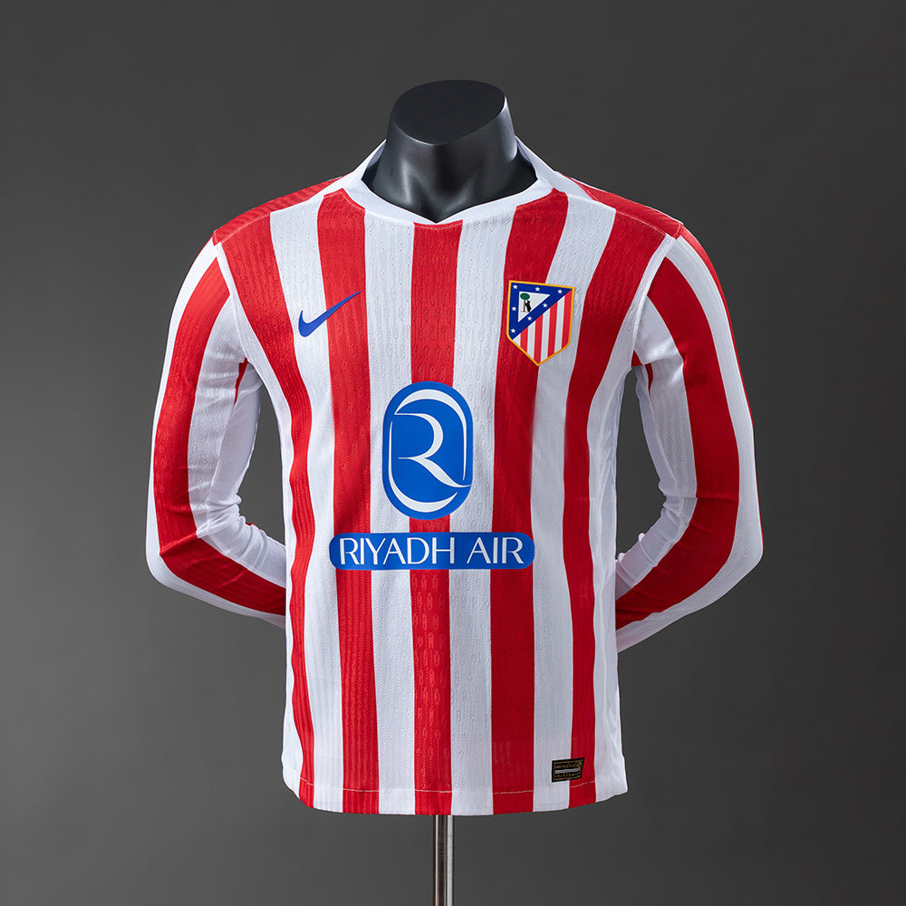 25-26 Player Long Sleeve Atletico Madrid Home Jersey detail