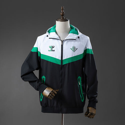 Real Betis Windbreaker - Fern Green & White & Black